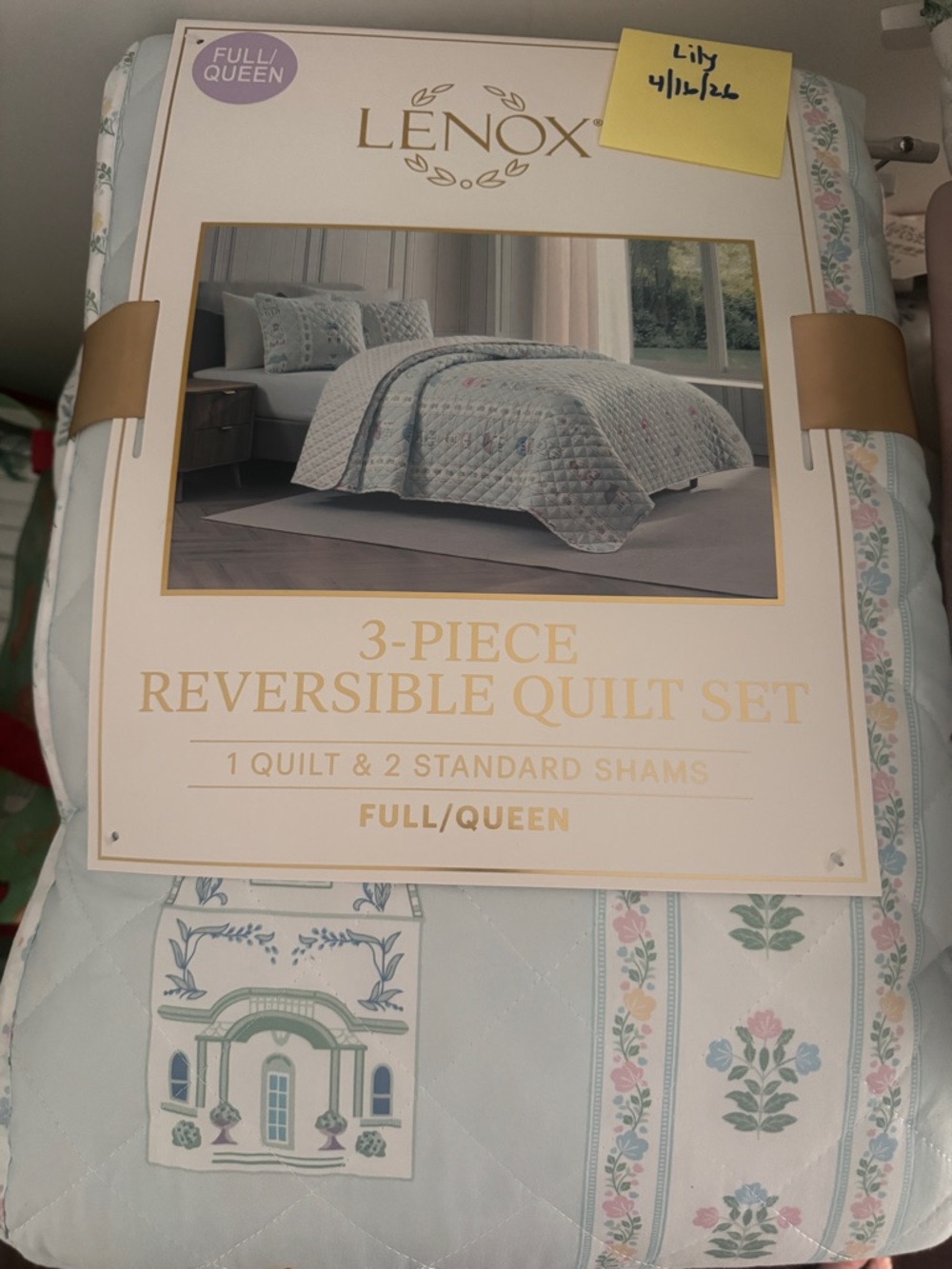 Lenox Spice Village 3-Piece Reversible Quilt Set - Full/Queen